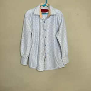 Elie Balleh Boy’s modern Fit printed Button-Down Shirt